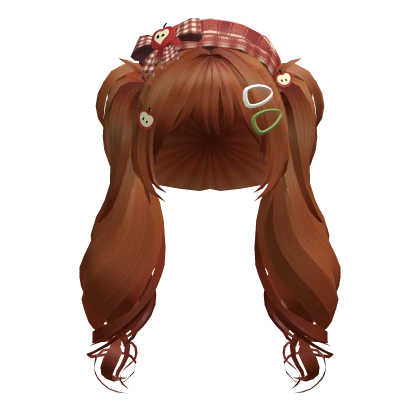 🍀Igari Beret Wavy Pigtails (Ginger)