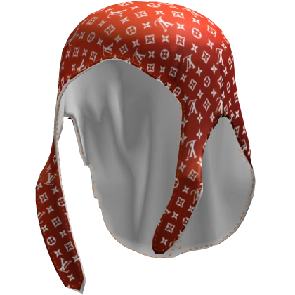Red Chrome Untied Durag
