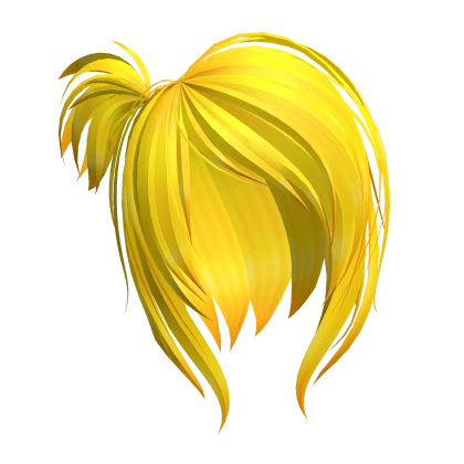 Yellow Orange Scene Mini Ponytail Hair