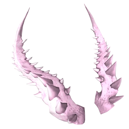 Light Pink Dragon Horns
