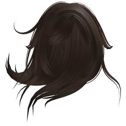 ➶ Brown Aesthethic Messy windy fatal frame hair