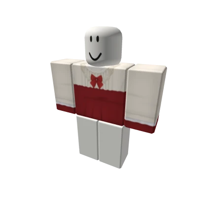 Red vintage winter Christmas dress outfit Santa