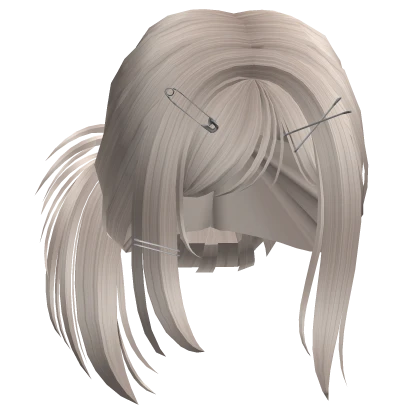 Y2k Messy Spikey Bun With Hair Clips (Blonde ash)