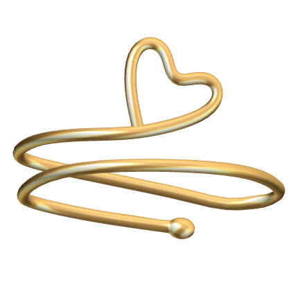 Gold Heart Arm Band Cuff [3.0]