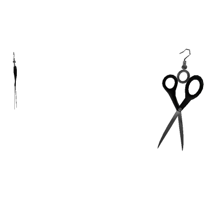 Scissor Earrings Black (only for headless)