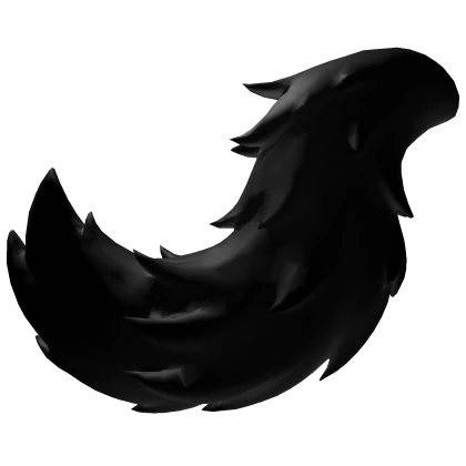 Black Fluffy Wolf Tail