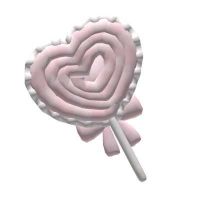 ♡ Sweet Heart  Swirly Ruffle Candy Lollipop 