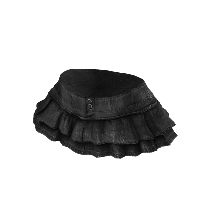 Denim Black Mini Skirt