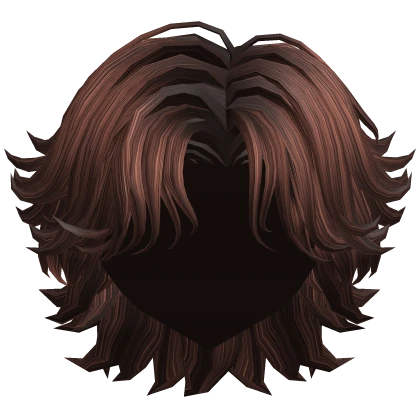 Brown Messy Handsome Wolfcut