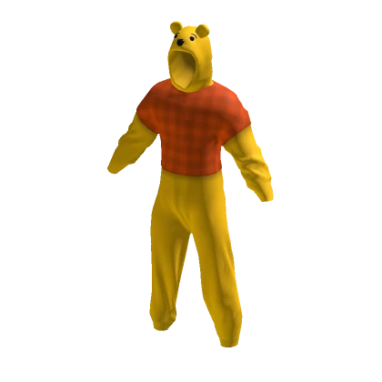 Winnie The Pooh Onesie Orange Yellow Suit