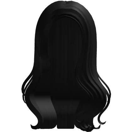 ♡ pretty wavy hair in black