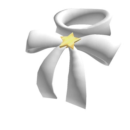 Star Neck Bow [White]