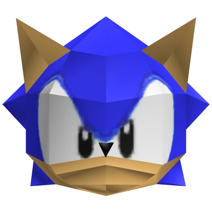 Sonic Head Low-Poly