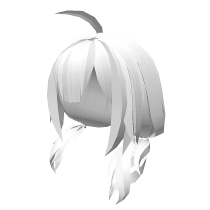 [3.0] White Undone Pigtails Hair