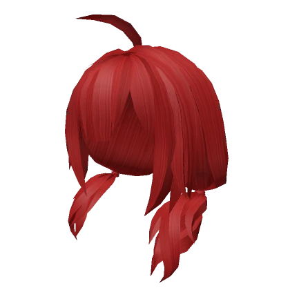 [3.0] Red Undone Pigtails Hair