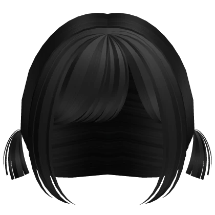 ♡ ꒰ low black mini baby doll pigtails꒱