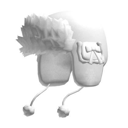 White Fuzzy Christmas Ushanka