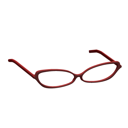 Oversized Cat Eye Glasses in Red