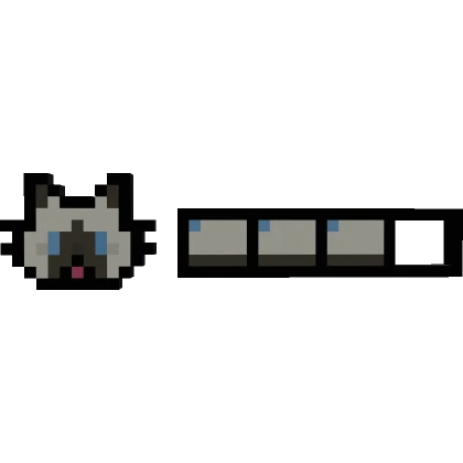 Saimese Cat 8-Bit Health Bar