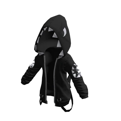 Shark Bite Hoodie Black