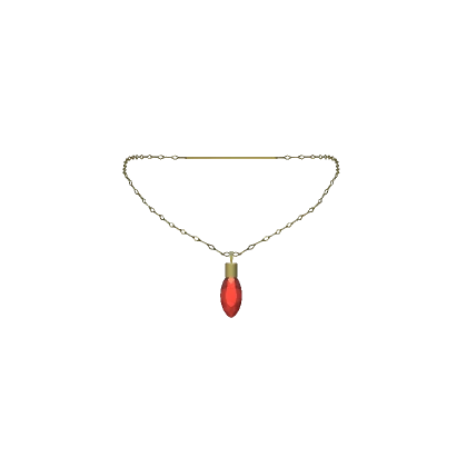 3.0 Red Christmas Light Necklace