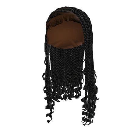 Fulani Lemonade Braids W/ Curls [Black]