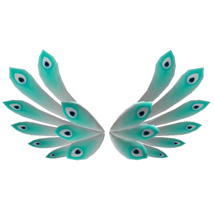 Peacock Aqua Wings