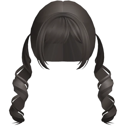 (free limited <3) brown cute curly pigtails
