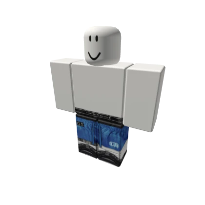 Baby Blue Embedded Chrome Hearts Shorts