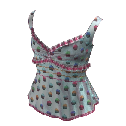 Vintage Pastel Cami Top | Light blue