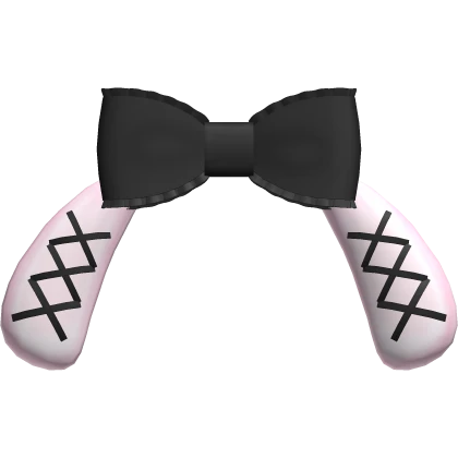 ꒰♡꒱ kawaii jirai lace pink bunny ears bow headband