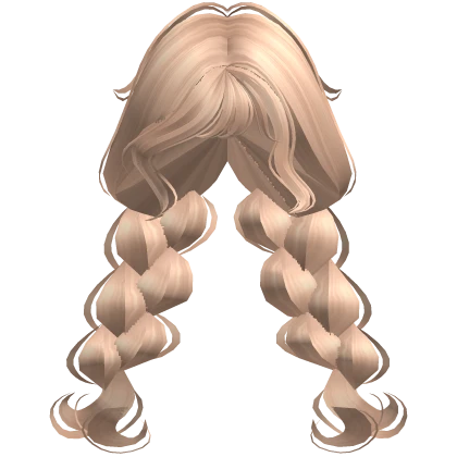 ♡ shoujo swirly braids in blonde