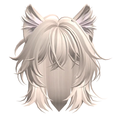 Beige Cat Ears Hairstyle