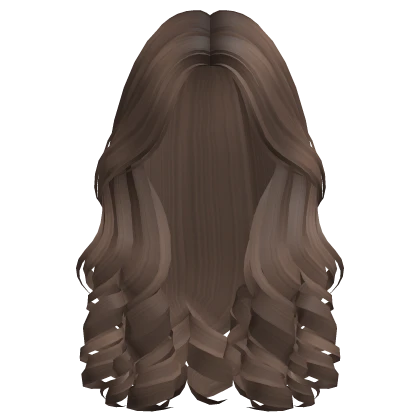 Preppy Parted Soft Curly Girl Hair (Light Brown)