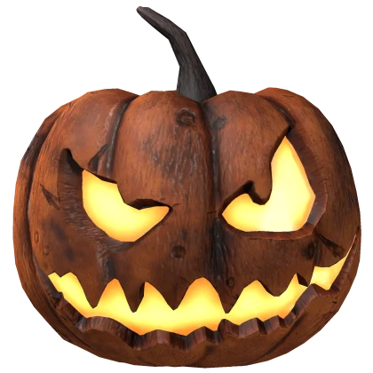 Glowing Rotten Halloween Pumpkin