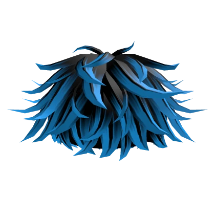 Black & Blue Messy Hair