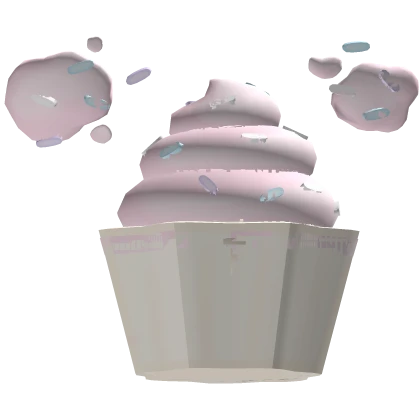 ♡ : sweet strawberry sprinkle cupcake w/ frosting 
