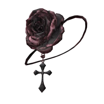 Valentine Eye Patch Red Rose with Cross 🌹