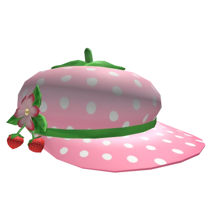 igari pink red strawberry beret twee mori kei 🍓
