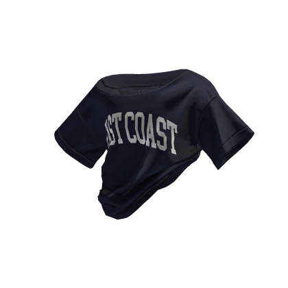 Y2K Off Shoulder Tucked Shirt East Coast