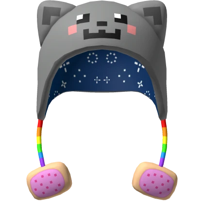 rainbow nyan hat