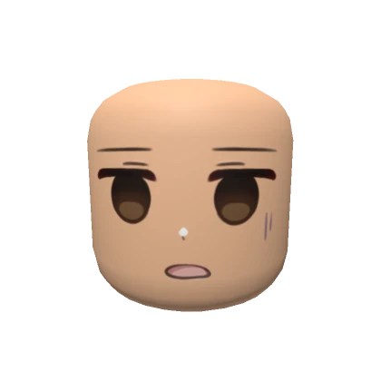 Disappointed Anime Face Head