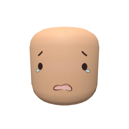 Crying Anime Face Head