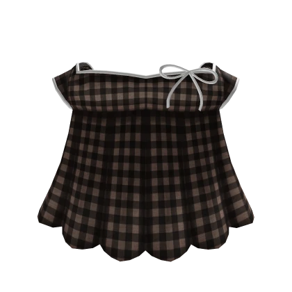 ♡ cute white brown dress with white bow cutesi