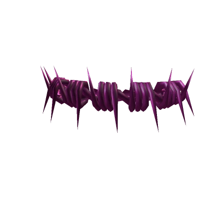 Y2K Purple Barbed Wire Crown