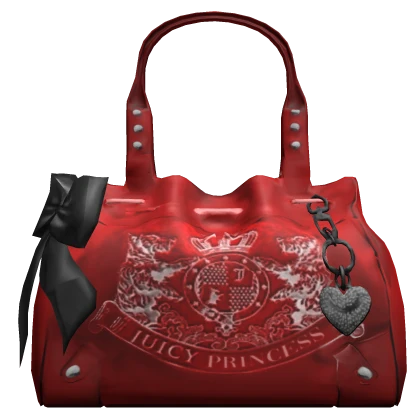 Juicy 2000s Mcbling Vintage Purse | Red & Black