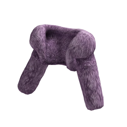Purple Fur Crop Jacket