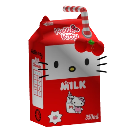 Leche de fresas Hello Kitty