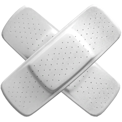 🩹 White Double Cheek Bandage 🩹