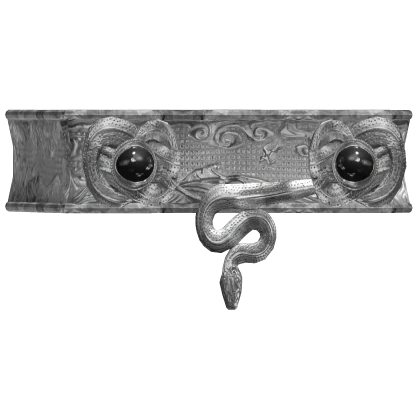 [R] Ancient Silver Ouroboros Royal Bracelet